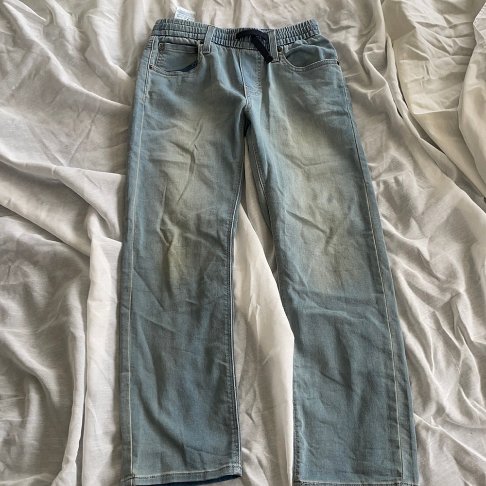 Boys light blue Denizen by Levi jeans in good condition. Drawstring waist.